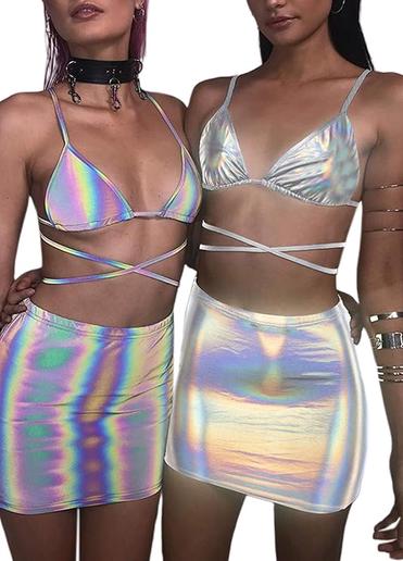 70 Holographic Iridescent Rave Outfits Ideas To Buy – Festival Attitude